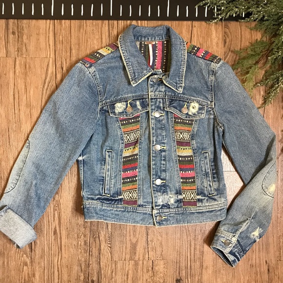Free People Jackets & Blazers - Free People Classic Baja Denim Jean Jacket ASO TV